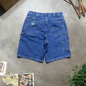 Vintage Y2K Lee Carpenter Jean Shorts 34" Blue Denim Baggy Skater Jorts
